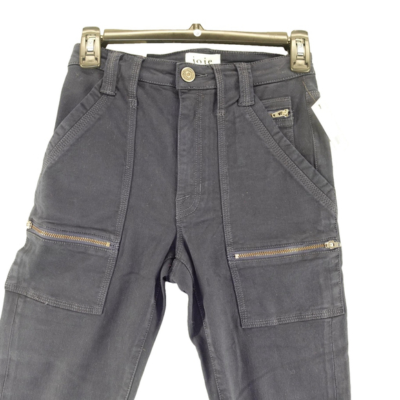 JOIE High Rise Park Skinny G Black Size 26 - Picture 3 of 13